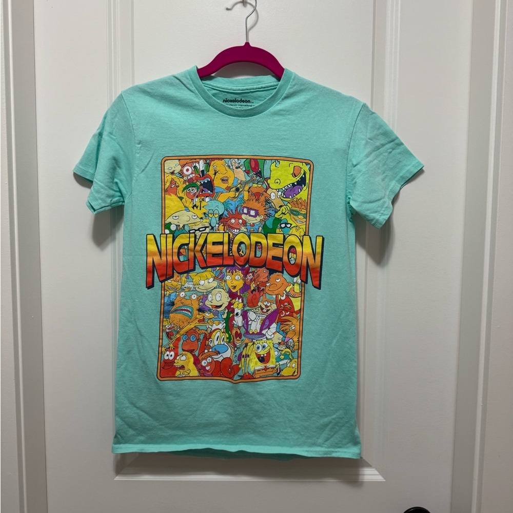 Nickelodeon Cartoon cotton T-Shirt - light aqua teal